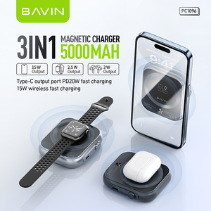 BAVIN Innovation 5000mah PC1096 15W 3W 2.5W Petite <span class=keywords><strong>batterie</strong></span> externe sans fil pour écouteurs Tws - Product Image 2