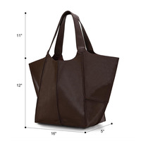 Sac fourre-tout de luxe surdimensionné et décontracté, design rétro premium 2026, élégant et de haute qualité