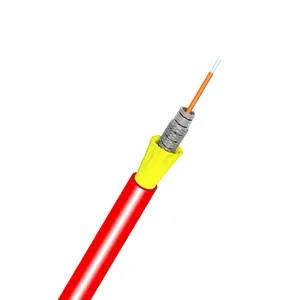 High temperature resistant steel tape Armored LSZH Sheath DTS Distributed Temperature Sensing Fiber Optic Cable