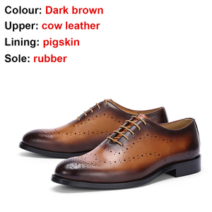 Chaussures habillées en cuir pour hommes, très vendues, pour fêtes et bureau, mocassins élégants pour hommes, semelle souple en caoutchouc, chaussures personnalisées pour hommes - Product Image 3
