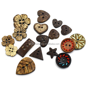 Wooden <strong>Buttons</strong> <strong>Mixed</strong> <strong>Colors</strong> Coconut Shell Wood Handmade Ornament <strong>Buttons</strong> for Sewing <strong>Decorations</strong> DIY - Product Image 3