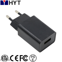 Alimentation USB-A 5V 2A DC avec interrupteur LED, adaptateur multi-prises PC ABS 5-10W pour téléphones mobiles