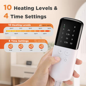Fitease Wiederaufladbarer Superweicher Mikroplüsch-Heizgürtel 125x30cm 10-Stufen-Heizung 2-Stunden-Timer 75W zur Linderung von Menstruationsbeschwerden - Product Image 2