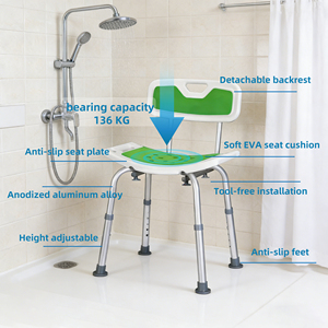 Chaise de douche en alliage d'aluminium Simplywalk 150 kg avec dossier, <span class=keywords><strong>pour</strong></span> hôpital, <span class=keywords><strong>personnes</strong></span> handicapées, <span class=keywords><strong>service</strong></span> OEM ODM UKCA - Product Image 2