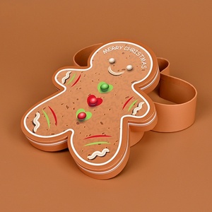 Regalo <span class=keywords><strong>de</strong></span> Navidad personalizado hombre <span class=keywords><strong>de</strong></span> jengibre galleta embalaje <span class=keywords><strong>caja</strong></span> <span class=keywords><strong>de</strong></span> papel con precio competitivo - Product Image 1