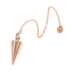 Pendoli in Metallo HY per Rabdomanzia, Pendolo a Cono a Spirale, Colore Rame Antico, Oro, Argento, Piramide, Reiki Spirituale - Product Image 4