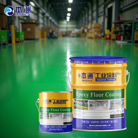 Benzhou personnalisé stérile anti-poussière époxy meule liquide revêtement centre commercial zone publique peinture de sol en béton
