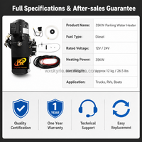 OkyRie Calentador de Agua Marino Hidrodiésel 220V 240V 30kw 35kw, Calentador de Agua de Estacionamiento 12v 24v, Sistemas de Aire Acondicionado