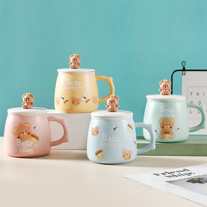 Nouvelle arrivée, boîte cadeau, tasse à café en céramique 3D, dessin animé, gros ventre, pour enfants - Product Image 2