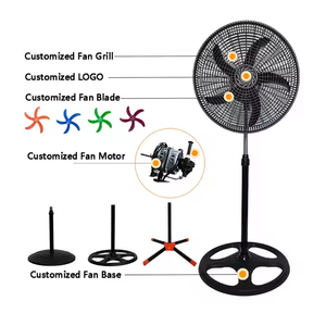 Giá Rẻ Giá Công Nghiệp 18 Inch Kim Loại Đứng <span class=keywords><strong>Fan</strong></span> Vòng Cơ Sở Thường vụ Điện Nhà - Product Image 4