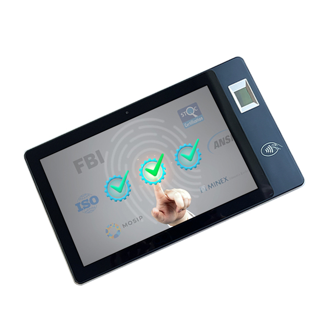 FBI Certified Mobile ID Verification Device 10 Inch Android 14 Biometric Registration Tablet with FAP20/30 Fingerprint Scanner