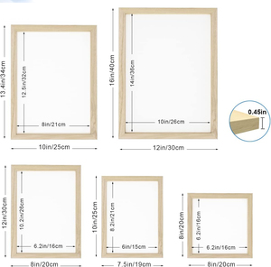 Marco de Fotos Flotante de Madera Maciza con Impresión UV Ecológica, de Doble Cara Transparente, de Vidrio y MDF, Venta al por Mayor - Product Image 2