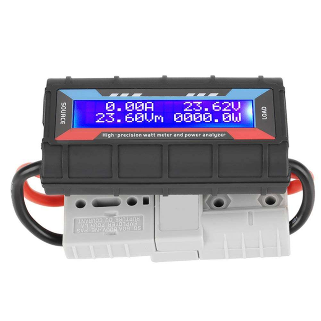 Heavy Duty 12 Volt Solar Panels 150A Digital DC Inline Power Analyzer 4.8V~60V High Precision Energy Meters for Three Phase