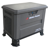 Générateur double carburant 5-25KW, GNC, propane, ultra silencieux, boîtier résistant aux intempéries, démarrage électrique, directement de l'usine