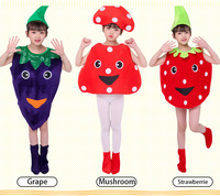 Costume de cosplay de fruits pour bébés et enfants, en peluche velours, pour carnaval, spectacle de scène, légumes