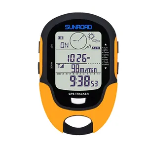Jam tangan pelacak navigasi GPS Digital, jam tangan Digital Olahraga Lari, Altimeter, Barometer, kompas, Locator