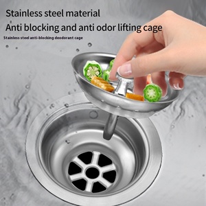 Modern Manufacturer Wholesale Anti-Odor Single-Slot Polished Stainless Steel and Plastic <strong>Sink</strong> Drain <strong>Strainer</strong> for Kitchen Basin - Product Image 3