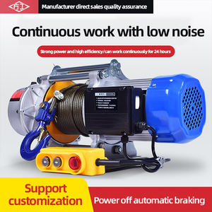 Treuil électrique en aluminium 220v 380v Heavy Duty <span class=keywords><strong>Wire</strong></span> <span class=keywords><strong>Rope</strong></span> 500kg 1000kg 1ton Electric Roof <span class=keywords><strong>Hoist</strong></span> Crane Winch - Product Image 2