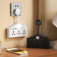 Prise de courant universelle multifonction avec interrupteur indépendant et porte de sécurité 180 °   Rallonge électrique avec multiprise, prix de gros