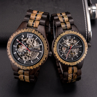 Montre mécanique de luxe DODO DEER 2023, montres de couple en bois, logo personnalisé, aiguilles automatiques, cristal saphir 24 mm, édition limitée