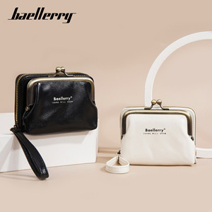 กระเป๋าใส่เหรียญผู้หญิง Baellerry หนังเคลือบน้ำมันขนาดเล็ก กระเป๋าสตางค์ซิปขนาดกะทัดรัดสำหรับใช้ในชีวิตประจำวัน - Product Image 1