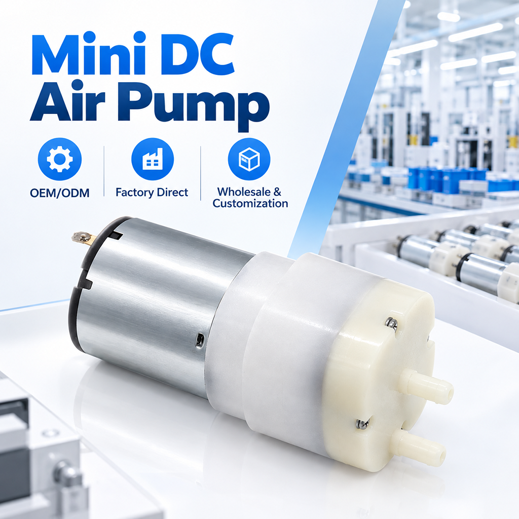 Wholesale Custom 120kpa 6v 12v 24v DC 3.8LPM Low Noise Long Life Mini Diaphragm Air Pump for Beauty Device