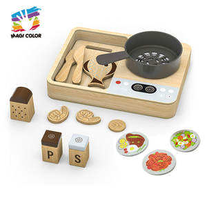 Ensemble de jeu d'imitation de boutique de crème glacée en <span class=keywords><strong>bois</strong></span> avec <span class=keywords><strong>caisse</strong></span> enregistreuse fonctionnelle, modèles de crème glacée réalistes et outils de service W10A312 - Product Image 5