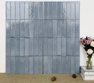 Carrelage Céramique Glaçuré Bleu Givré 1000x1000mm Style Français Vintage Mat Résistant à l'Usure Mur et <span class=keywords><strong>Sol</strong></span> Garantie 3 Ans Rustique pour Intérieur - Product Image 1