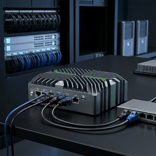 Partaker Fanless Mini PC Intel 14th Generation Ultra 5 125U Firewall Server Pfsense Opnsense for Gateway Network Applications