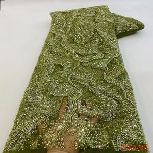<span class=keywords><strong>Top</strong></span> End africano di alta qualità <span class=keywords><strong>Tulle</strong></span> fatto a mano oro con perline di pizzo francese - Product Image 1