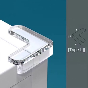 Hiện đại trong suốt Silicone dày chống va chạm góc bảo vệ cho bàn trà góc bên phải nhựa thủy tinh đồ nội thất phần cứng - Product Image 6