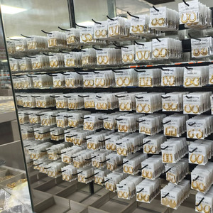 Giá sỉ nhà máy Trang sức thời trang thép không gỉ mạ vàng 18K PVD khuyên tai tròn khuyên tai gài không gây dị ứng chống nước dành cho nữ - Product Image 3