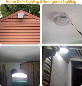 Venta al por Mayor de Nuevas Lámparas Solares LED de 60w 100w 200w 300w 400w para Techo, Interiores, Sala de Estar, Dormitorio, Patio, Balcón, Césped con Sensor de Movimiento - Product Image 4