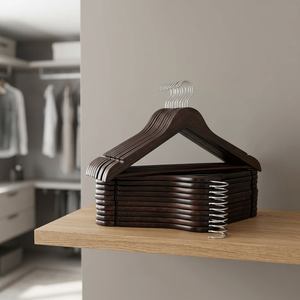 Cintres en bois Inspring pour costumes et pantalons, gain de place, haute qualité, pour salle de bain et salon, nettoyage des vêtements - Product Image 4
