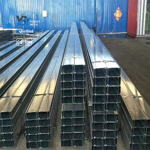Poutres en acier Q355B galvanisé <span class=keywords><strong>à</strong></span> chaud de haute qualité 41x72x2, poutre en Z galvanisée solaire - Product Image 4