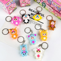 Bébé trois 24 pièces Pvc porte-clés mystère aveugle boîte nouveau produit Explosion créatif pendentif bricolage jouet enfants jouets cadeaux