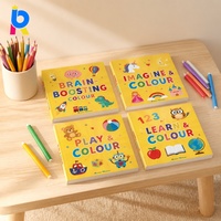 Libro para Colorear de Papel Ecológico Personalizado Premium para Niños, Ilustraciones de Animales para Aprendizaje Preescolar, Fabricante, Venta al Por Mayor