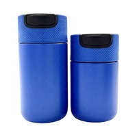 Bouteille d'eau en acier inoxydable personnalisée à double paroi isolée sous vide, revêtement poudré, anti-fuite, sans BPA, pour le camping en plein air et les aventures
