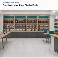 Muebles de Diseño Interior para Tienda de Celulares, Exhibidores de Pared para Teléfonos Móviles, Estantes para Accesorios de Telefonía