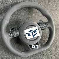 Volant en cuir personnalisé pour Audi A3 8V A4 B8 B9 S3 S4 S5 Rs5 Rs3 Rs4 A5 B9, avec boutons et palettes inclus