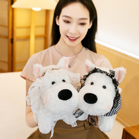 Personnalisable Animal PP Coton Zoo Broderie Dessin Animé Peluche Doux Jouet En Peluche Super Doux Soulagement Du Stress Emballé dans Un Sac OPP