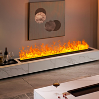 Cheminée électrique décorative 3D intégrée de haute qualité Heying, élégante et dotée d'un thermostat