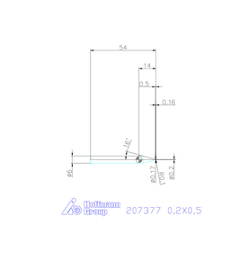 Foret de copie à bout sphérique DIN 6535 HA H5 pour métaux durs/non ferreux 0,2 mm R0,1 2F TiAlN GARANT 207377 0,2X0,5 RedRing OEM - Product Image 4