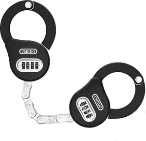 UMEDO factory new hardened steel scooter electric hybrid bike chain lock 4 digit combination handcuff lock for hoverboard