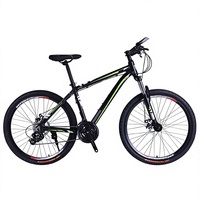 Vélo de montagne VTT 24 vitesses en gros, directement d'usine, 27,5 pouces, en acier et alliage, pour adultes et jeunes coureurs, modèle rapide avec fourche en aluminium