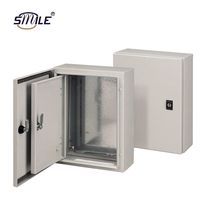 CHNSMILE Boîtier de distribution électrique métallique étanche IP65 personnalisé avec revêtement en poudre, panneau de commande, boîtier électrique en acier mural/sur poteau