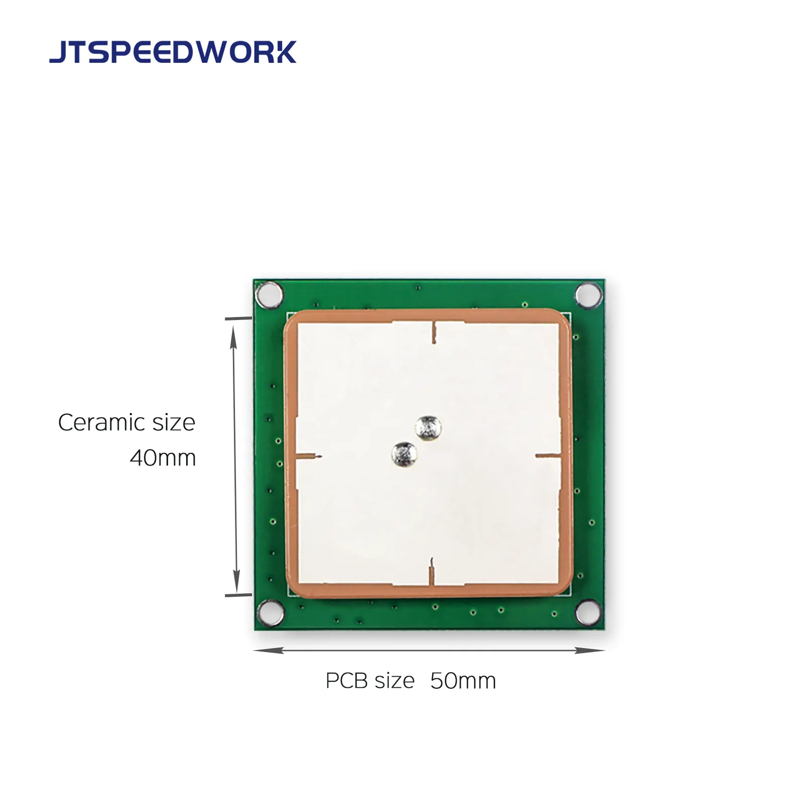 JT-T0040 tầm xa Ăng ten không Dây phẳng mở SDK 902-928MHz hoặc 865-868MHz 3dBi Gốm mini RFID raeder ăng ten tay