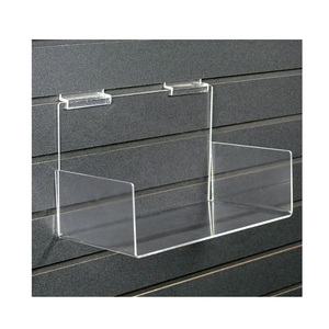 Trong Suốt Acrylic Treo Tường Lưu Trữ Trường Hợp, Lucite Slatwall Kệ, Acrylic Bài Chủ Thẻ - Product Image 1