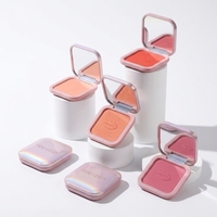 Poudre de blush hautement pigmentée, palette de blush rose scintillante, cosmétiques de marque privée, vegan, crémeux, blush longue tenue