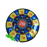 Personnaliser le paquet de sac de jeu OPP sûr de sport d'usine 2 fléchettes deux boules Velcro jeu de fléchettes en tissu pour enfants